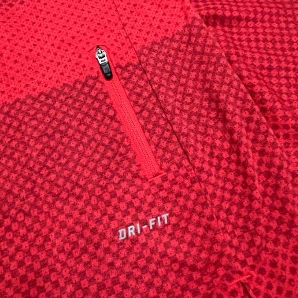 Nike Men's Running Shirt Dri-Fit Touch Tailwind Stripe Pocket Size M - Picture 7 of 11